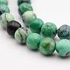 Natural Variscite Bead Strands G-P300-09-6mm-3