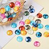 50Pcs Luminous Glass Cabochons sgGLAA-SZ0001-15A-6