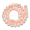 Natural Cultured Freshwater Pearl Beads Strands PEAR-N013-09A-4