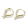 Brass Huggie Hoop Earring KK-N227-60-NF-2