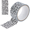 15M Black & White Self Adhesive Paper Tape Roll AJEW-WH0471-30A-1