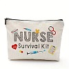 Nurse Cotton Linen Cosmetic Bag PW-WG63290-02-1