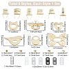 Gorgecraft 6Sets 6 Styles Zinc Alloy Bag Twist Lock Accessories AJEW-GF0007-02-2