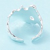 925 Sterling Silver Cuff Ring for Women RJEW-C005-03S-3
