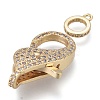 rass Micro Pave Cubic Zirconia Lobster Claw Clasps ZIRC-M108-08A-G-2