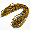Plated Glass Seed Bead Strands SEED-R027-E02-2