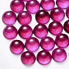 Transparent Spray Painted Glass Cabochons GLAA-S190-013B-B03-1