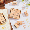Wooden Stamps AJEW-BK0001-006-6