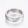 304 Stainless Steel Couple Rings RJEW-G082-05P-6