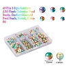 497Pcs 5 Style Rainbow ABS Plastic Imitation Pearl Beads OACR-YW0001-07B-2