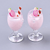 Imitation Juice Goblet Pendants(Straw Shape Color Random Delivery) CRES-S359-17D-2
