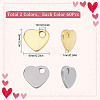 SUNNYCLUE 120Pcs 2 Colors 201 Stainless Steel Charms STAS-SC0004-69-2