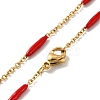 Enamel Bar Link Chain Necklace STAS-B025-02G-03-2