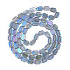 Electroplate Glass Beads Strands EGLA-N008-017-D02-2