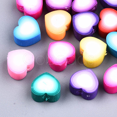 Handmade Polymer Clay Beads X-CLAY-T016-67-1