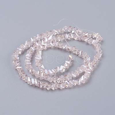 Electroplate Glass Beads Strands EGLA-J146-4mm-AB02-1