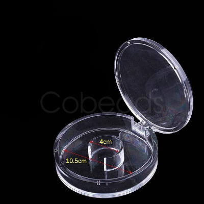 Round Plastic Single Bracelet Display Case PW-WG85095-05-1