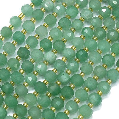 Natural Green Aventurine Beads Strands G-K389-E33-01-1