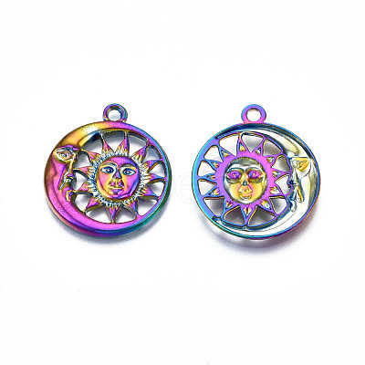 Rainbow Color Alloy Pendants PALLOY-N156-203-1