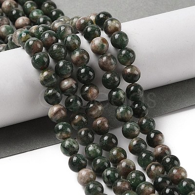 Natural Green Quartz Round Beads Strands G-Q171-D02-01-1