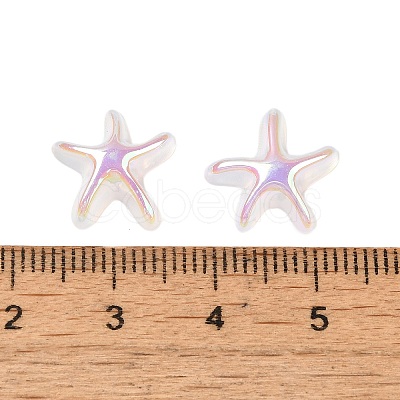 UV Plating Acrylic Cabochons OACR-H121-01B-1