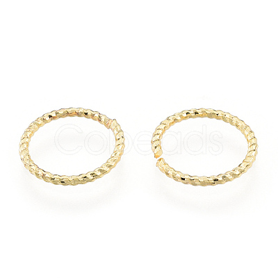 Brass Open Jump Rings KK-N259-56C-1