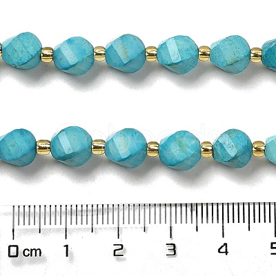 Dyed Natural Howlite Beads Strands G-G023-B01-02C-1