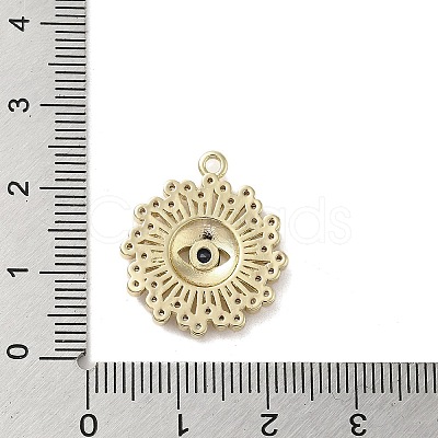 Brass Cubic Zirconia Pendents KK-M275-30G-1