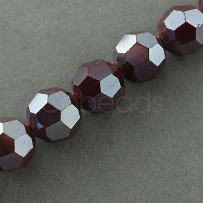 Electroplate Glass Beads Strands EGLA-R018-8mm-9-1