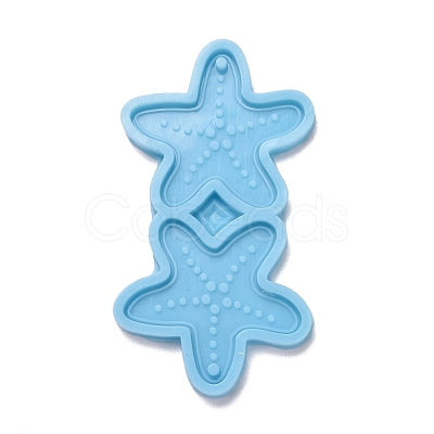 Starfish Shape Pendant Silicone Molds X-DIY-M034-08-1