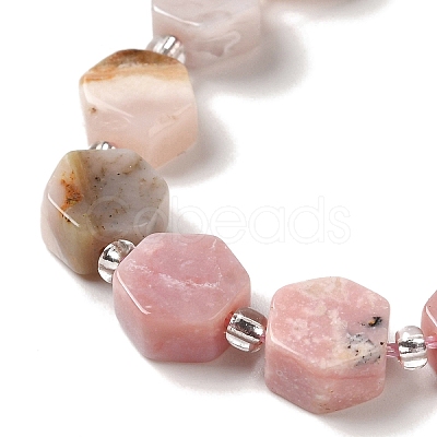 Natural Pink Opal Beads Strands G-P534-A10-01-1