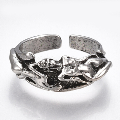 Alloy Cuff Finger Rings RJEW-T006-60-1