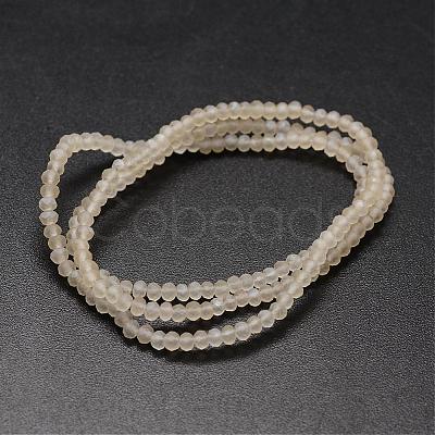 Half Rainbow Plated Faceted Rondelle Glass Bead Strands EGLA-L007-A16-4mm-1