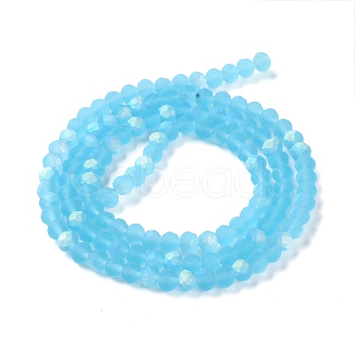 Transparent Glass Beads Strands EGLA-A044-T3mm-MB08-1