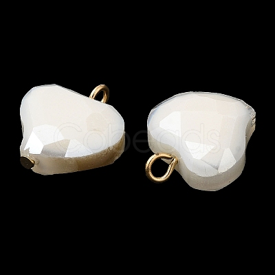 Imitation Jade Glass Pendants KK-Q777-01G-02-1