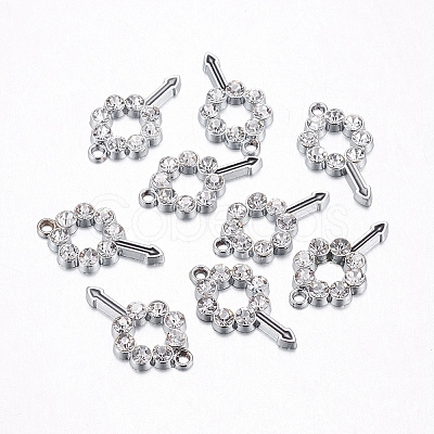 Alloy Rhinestone Pendants RB-C1412-1-1