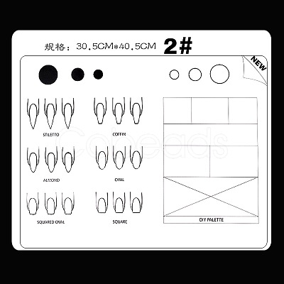 Silicone Nail Art Mat MRMJ-G001-66-1