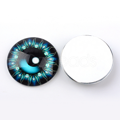 Glass Cabochons X-GGLA-L016-25mm-M-1