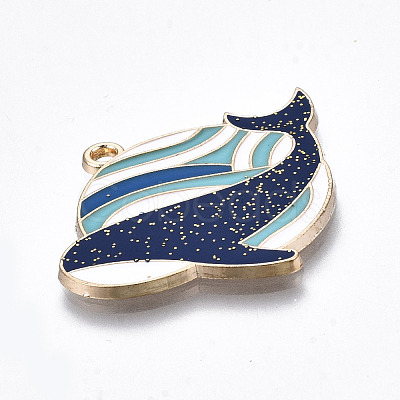 Eco-Friendly Alloy Enamel Pendants ENAM-Q437-033-NR-1