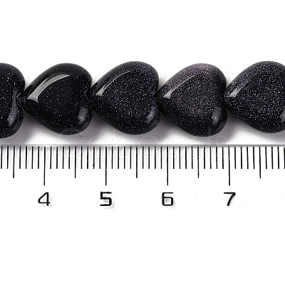 Synthetic Blue Goldstone Beads Strands G-I372-A12-01-1