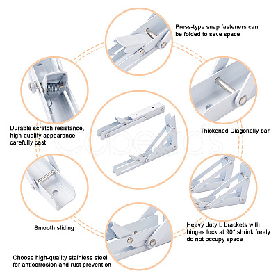 Iron Folding Shelf Brackets SW-TAC0001-11B-1