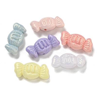 Opaque Acrylic Beads OACR-E041-05-1