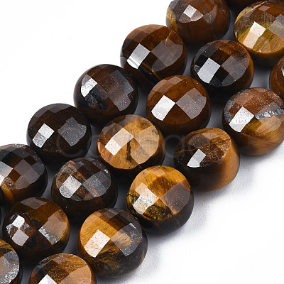 Natural Tiger Eye Beads Strands G-S359-370-1