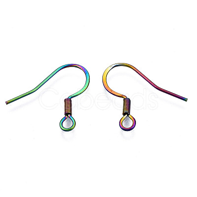 Ion Plating(IP) 304 Stainless Steel French Earring Hooks STAS-S119-016B-1