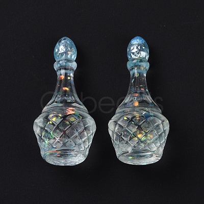 Dummy Bottle Transparent Resin Cabochon RESI-E025-05B-1