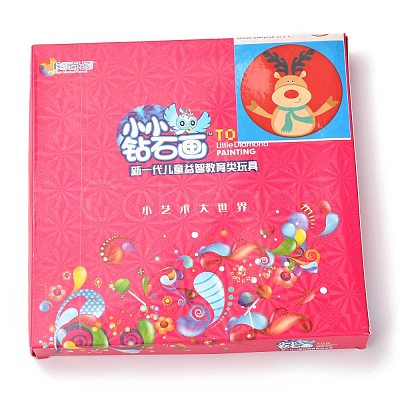 DIY Christmas Theme Diamond Painting Kits For Kids DIY-F073-04-1