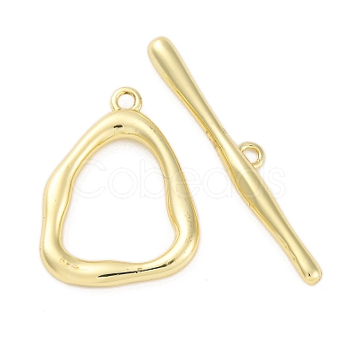 Brass Toggle Clasps KK-Z084-06G-1