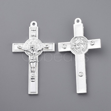Zinc Alloy Crucifix Cross Big Pendants PALLOY-H373-S-1-1