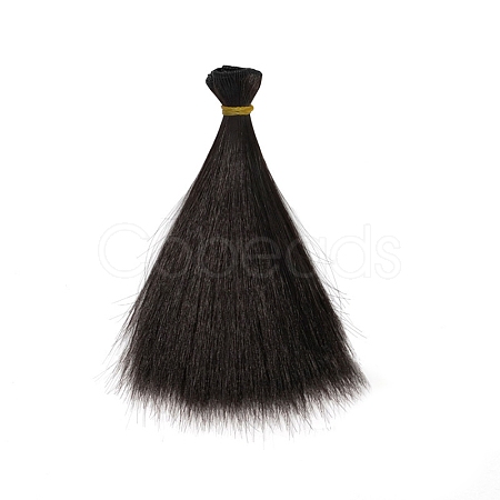 Plastic Long Straight Hairstyle Doll Wig Hair DOLL-PW0001-033-13-1