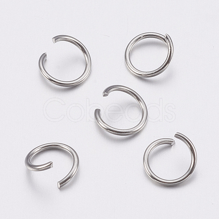 304 Stainless Steel Open Jump Rings STAS-A036-01B-1